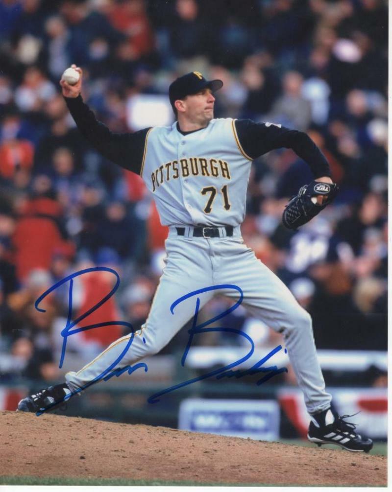 BRIAN BOEHRINGER PITTSBURGH PIRATES SIGNED AUTOGRAPHED 8X10 PHOTO W/COA