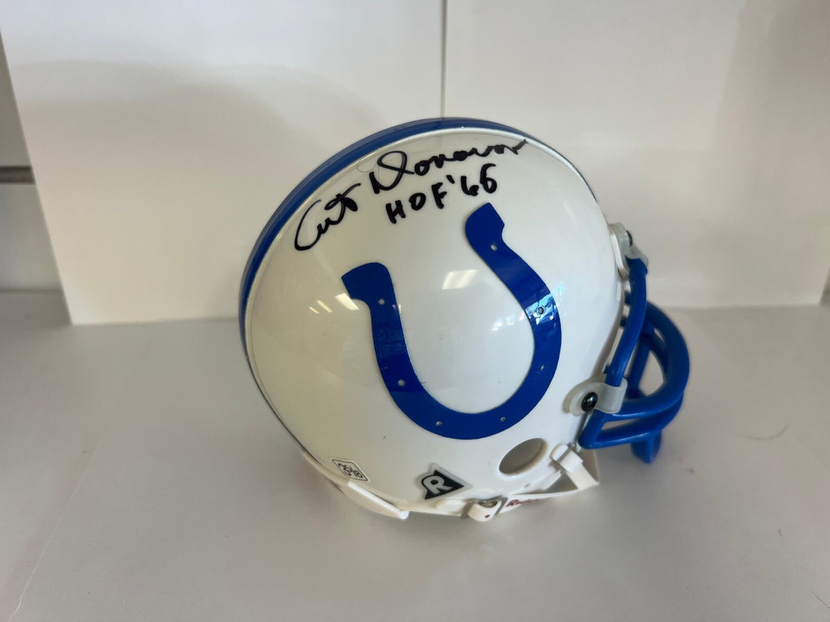 ART DONOVAN HOF 68 BALTIMORE COLTS SIGNED AUTOGRAPHED MINI HELMET W/COA