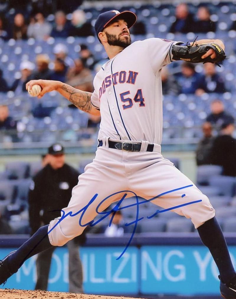 MIKE FIERS HOUSTON ASTROS SIGNED AUTOGRAPHED 8X10 PHOTO W/COA