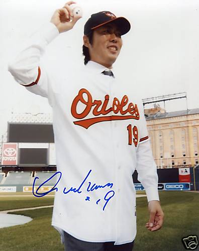 KOJI UEHARA  BALTIMORE ORIOLES  SIGNED 8X10