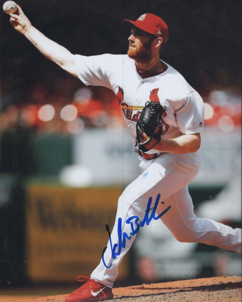 JOHN BREBBIA ST. LOUIS CARDINALS  SIGNED AUTOGRAPHED 8X10 PHOTO W/ COA