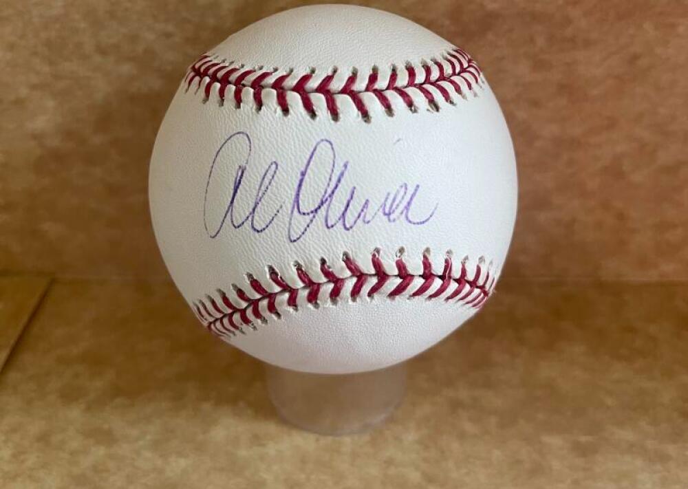 AL OLIVER PIRATES/EXPOS/DODGERS  SIGNED AUTO M.L. BASEBALL BECKETT AUTH
