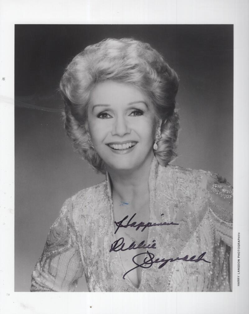 DEBBIE REYNOLD ENTERTAINMENT LEGEND SIGNED AUTOGRAPHED 8X10 PHOTO W/ COA