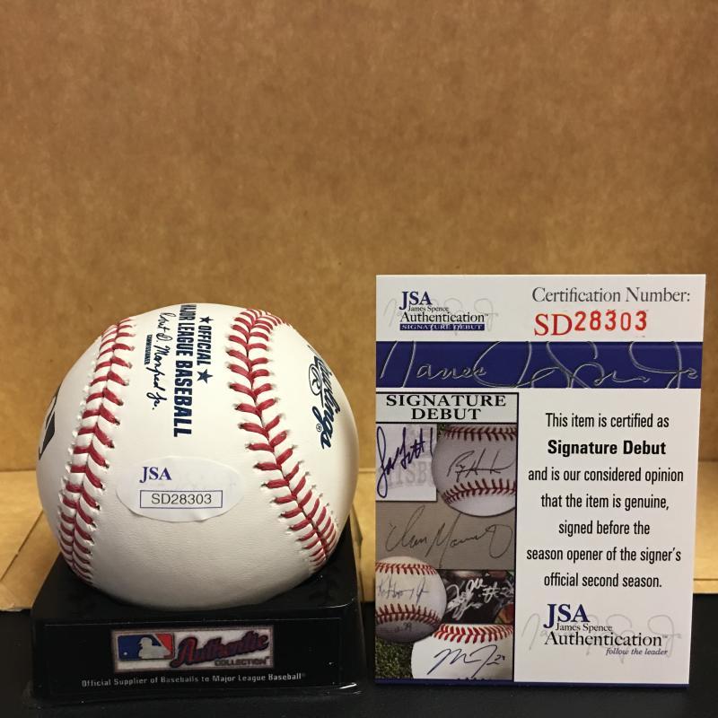 RYDER JONES SAN FRANCISCO GIANTS SIGNED M.L. BASEBALL JSA SD28303