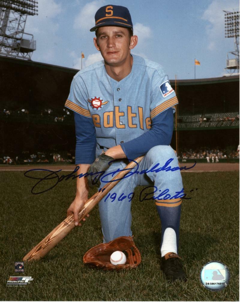 JOHN DONALDSON 1969 SEATTLE PILOTS  SIGNED AUTOGRAPHED 8X10 PHOTO W/ COA