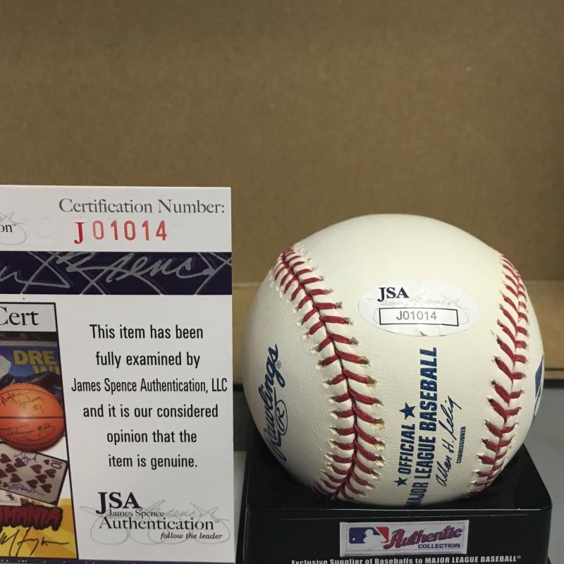 SHELBY MILLER ARIZONA DIAMONDBACKS M.L. SIGNED BASEBALL JSA J01014