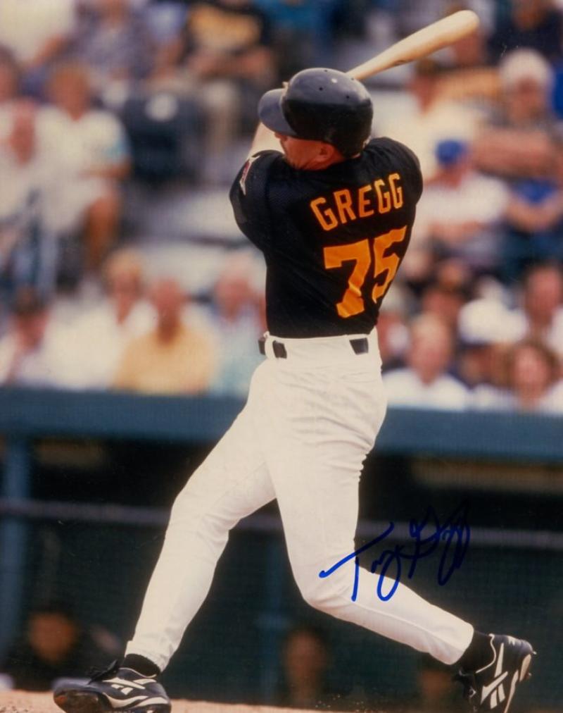 TOMMY GREGG #75 PITTSBURGH PIRATES SIGNED 8X10 PHOTO W/COA