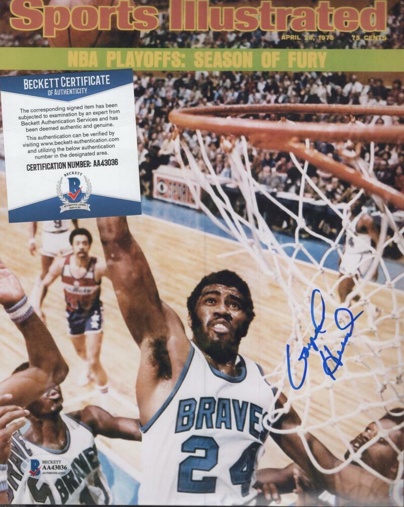 GARFIELD HEARD BUFFALO BRAVES SI  SIGNED 8X10 PHOTO BECKETT AA43036