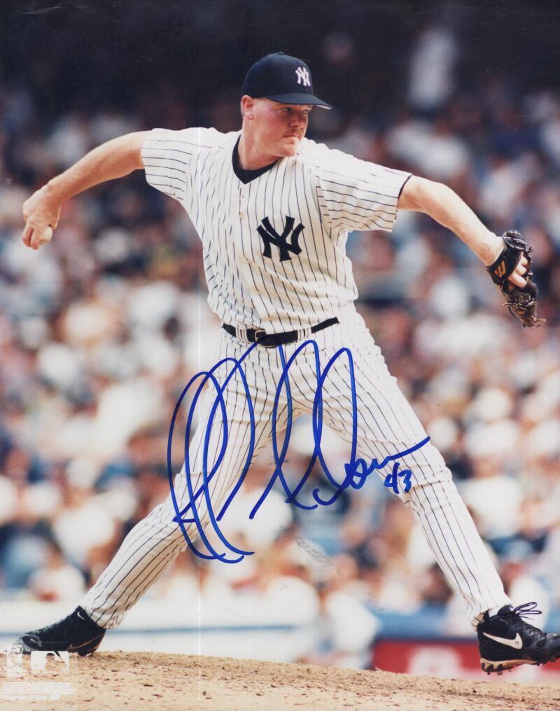 JEFF NELSON YANKEES SIGNED AUTOGRAPHED 8X10 PHOTO W/ COA