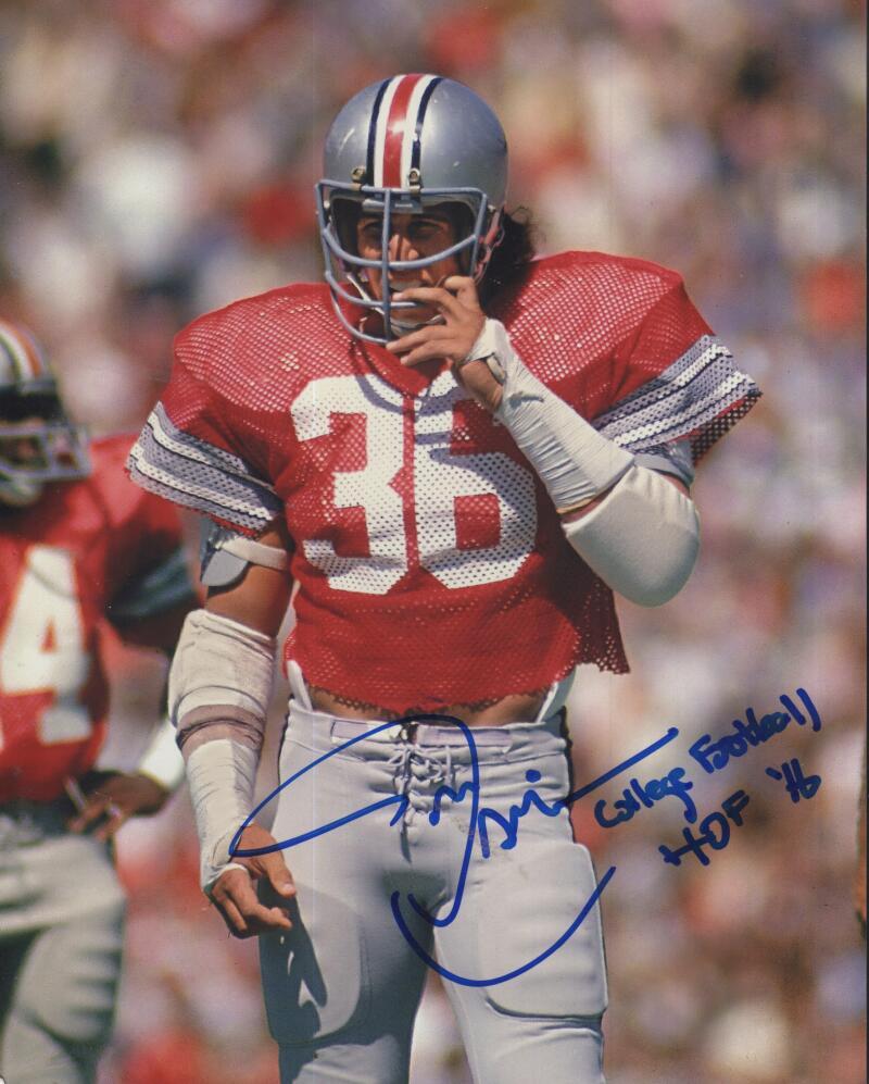 TOM COUSINEAU BUCKEYES CHOF 16 SIGNED AUTOGRAPHED 8X10 PHOTO W/ COA