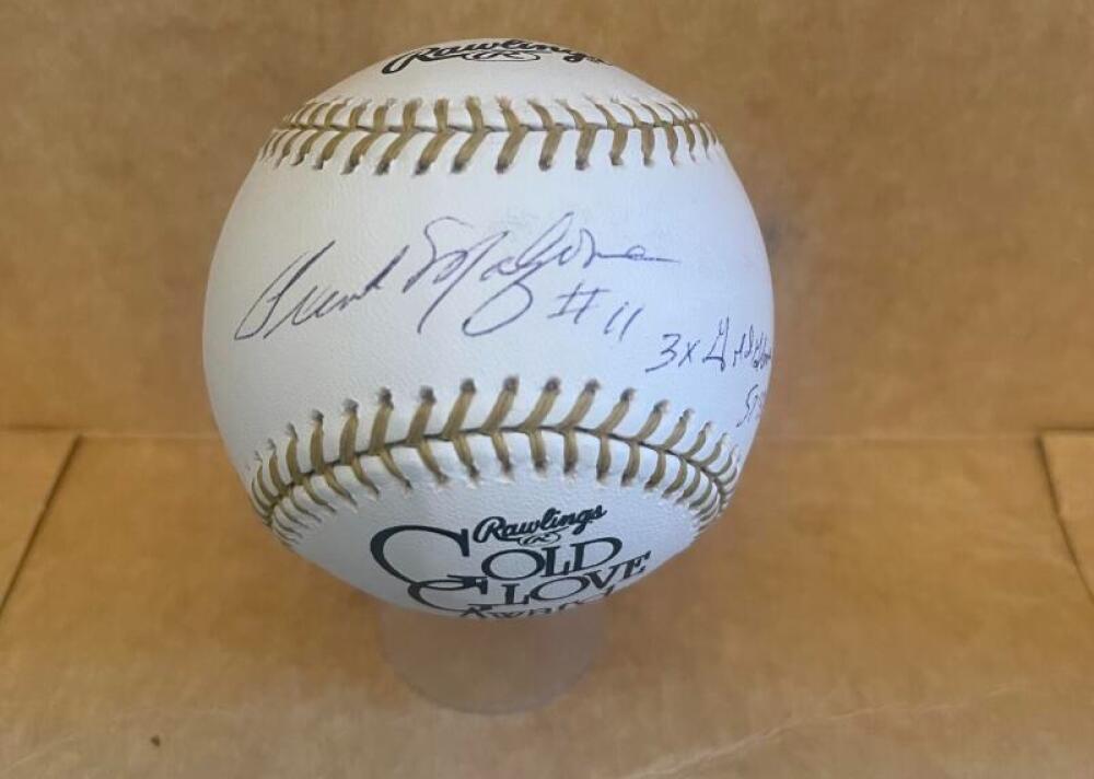 FRANK MALZONE 3X ALL STAR SIGNED AUTOGRAPHED GG BASEBALL BECKETT AUTH
