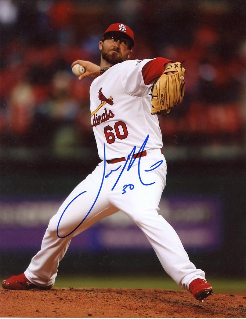 JASON MOTTE ST. LOUIS CARDINALS SIGNED 8X10 PHOTO W/COA