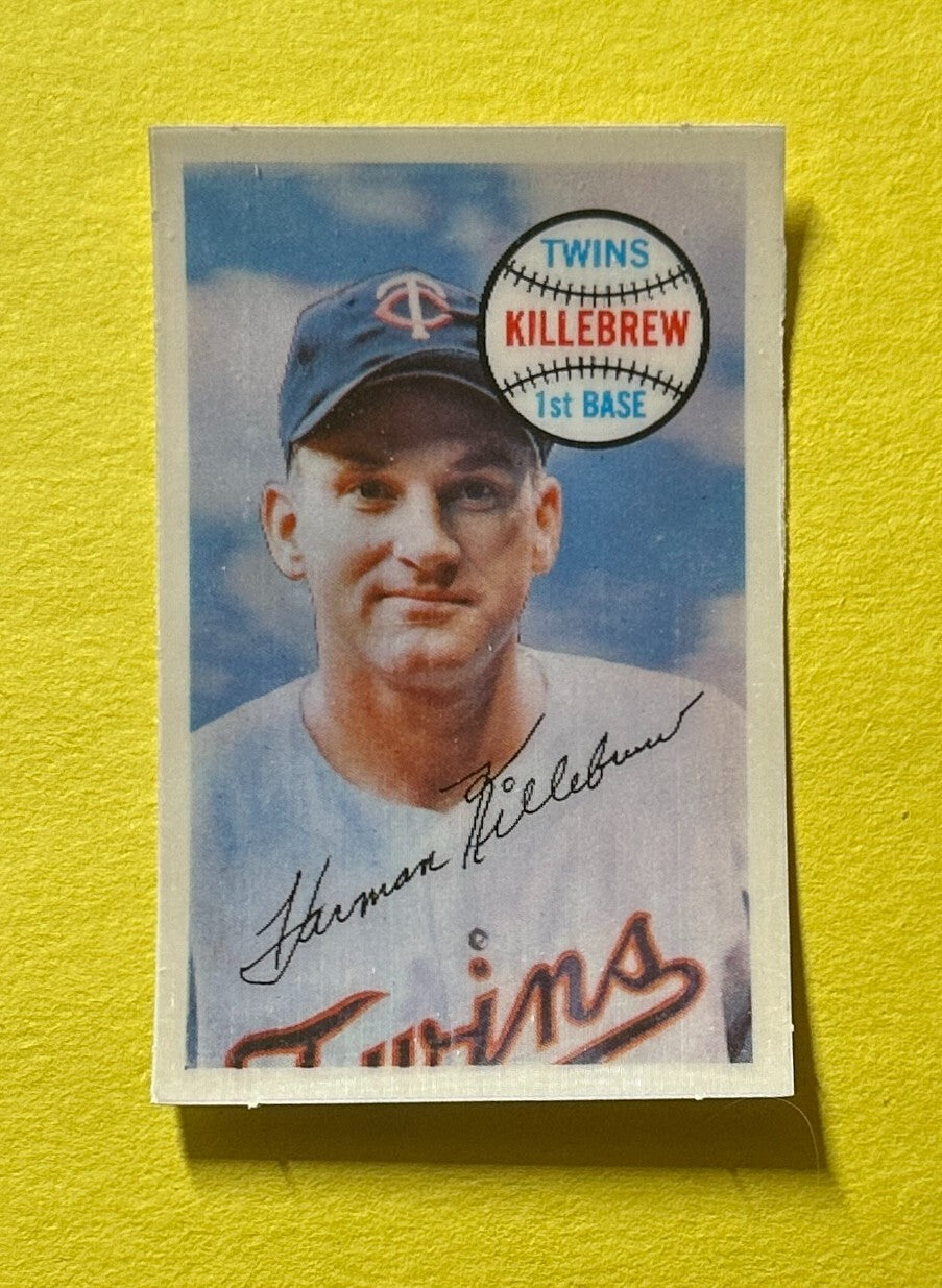 1970 KELLOGG'S 3-D HARMON KILLEBREW #61 TWINS HOF