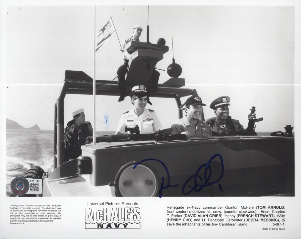 DAVID ALAN GRIER MCHALE'S NAVY  SIGNED AUTOGRAPHED 8X10 PHOTO BECKETT BJ031148