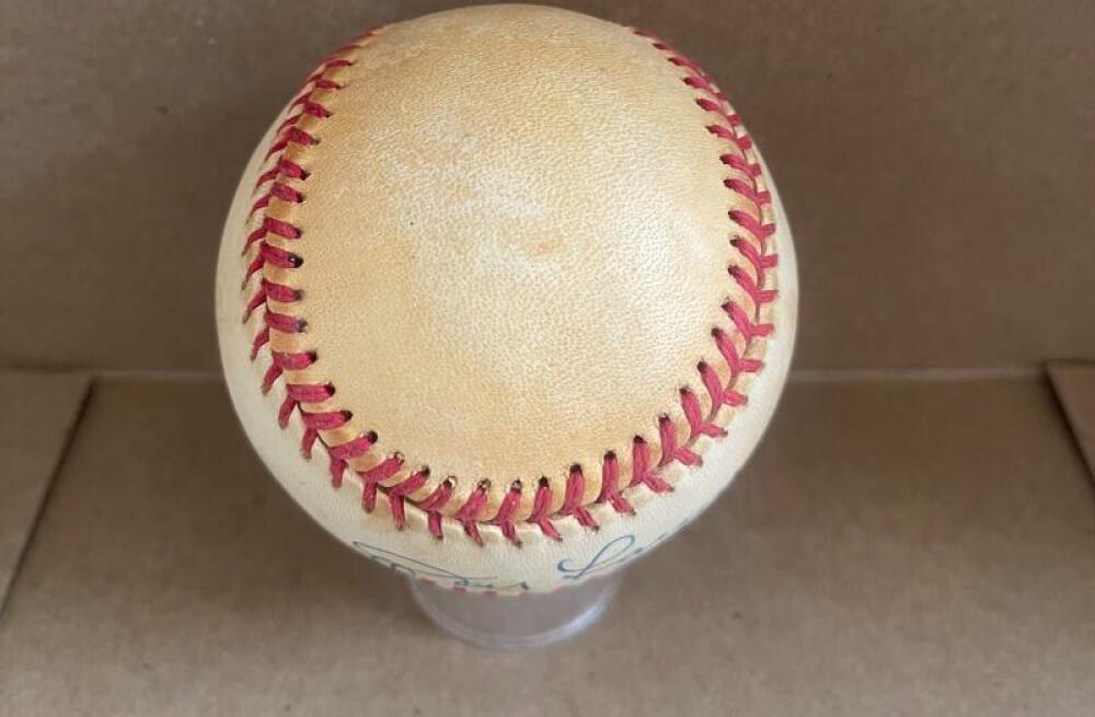 DON LARSEN NY YANKEES SIGNED AUTO VINTAGE A.L. BASEBALL BECKETT AUTH