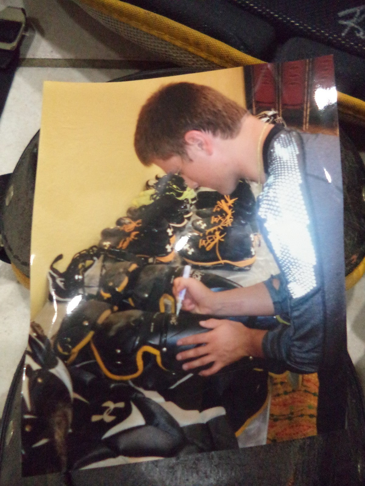 REESE MCGUIRE PIRATES SIGNED GAME USED CHEST PROTECTOR & SHIN GUARDS COA PROOF 