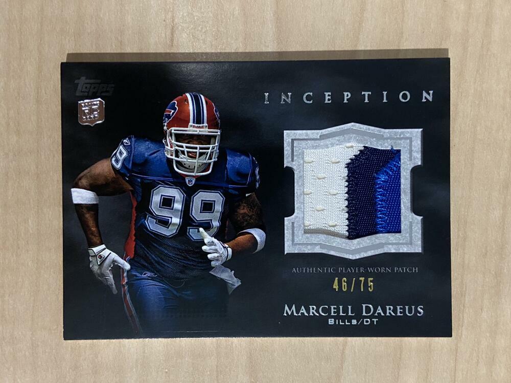 MARCELL DAREUS BUFFALO BILLS 2011 TOPPS INCEPTIONS PATCH 46/75 CARD #RP-MD