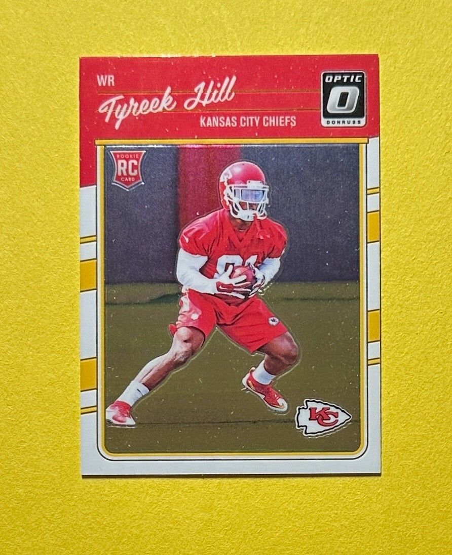 2016 PANINI OPTIC TYREEK HILL ROOKIE CARD #117 CHIEFS