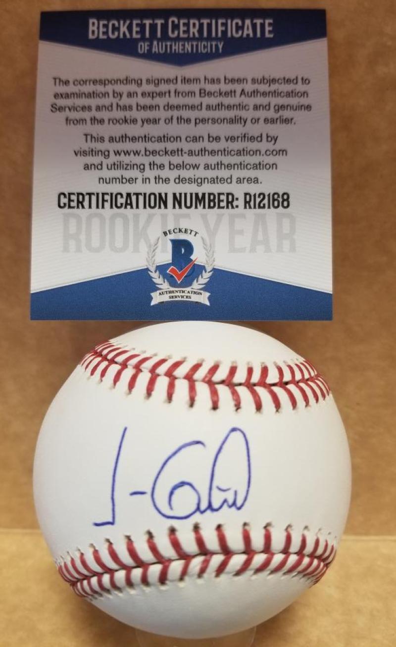 JORGE GUZMAN MIAMI MARLINS ROOKIE YEAR SIGNED AUTO M.L. BASEBALL BECKETT R12168