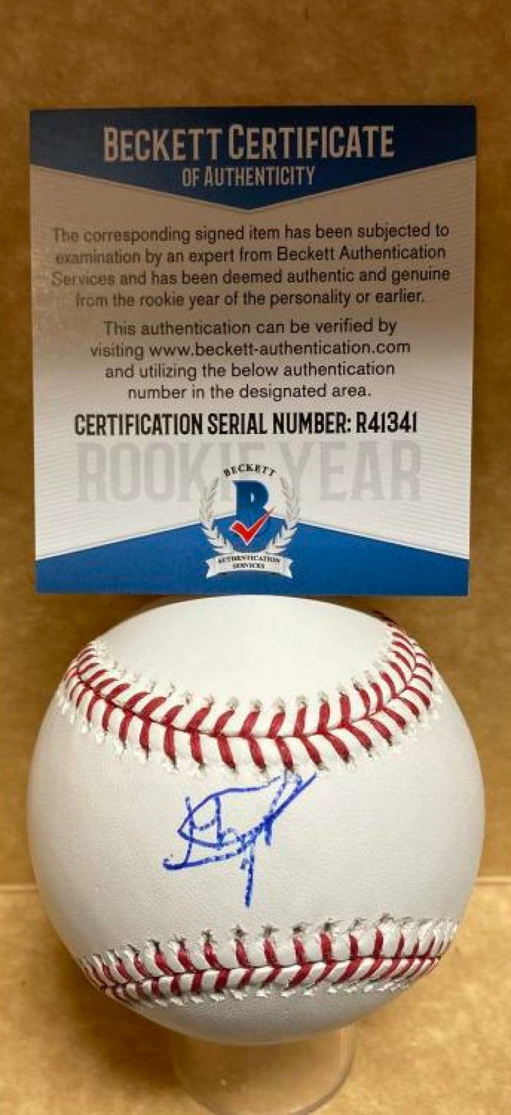 MARIO ZABALA PERFECT GAME FIU ROOKIE YEAR SIGNED M.L. BASEBALL BECKETT R41341