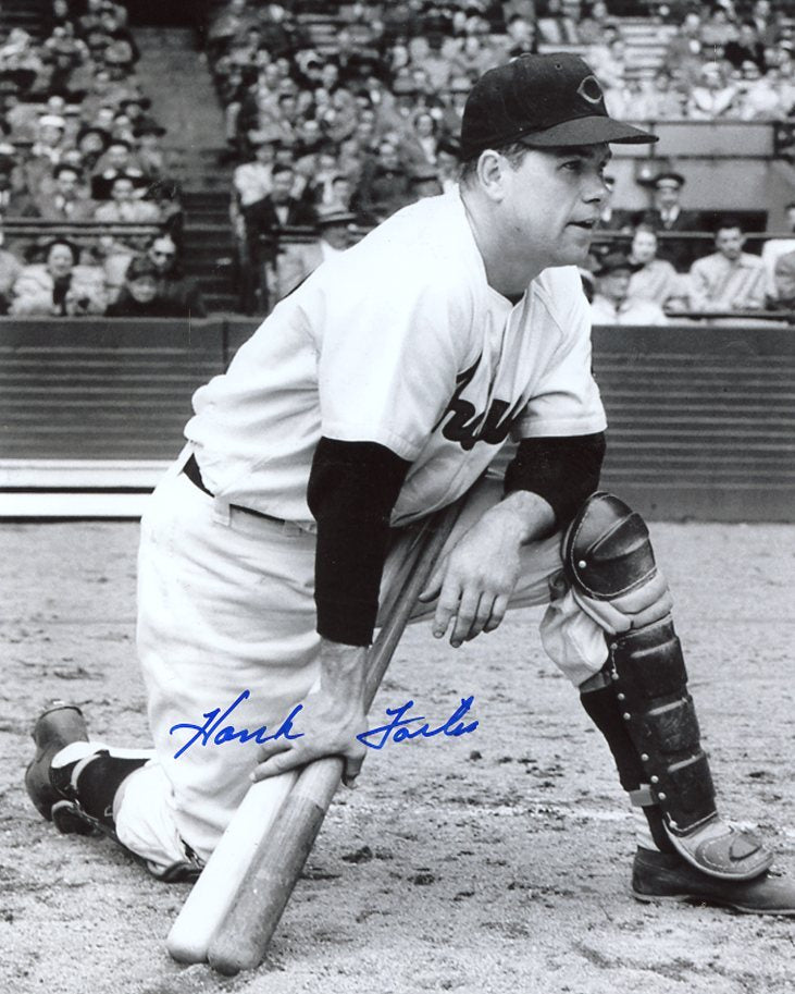 HANK FOILES   CLEVELAND INDIANS SIGNED AUTOGRAPHED 8X10  PHOTO 