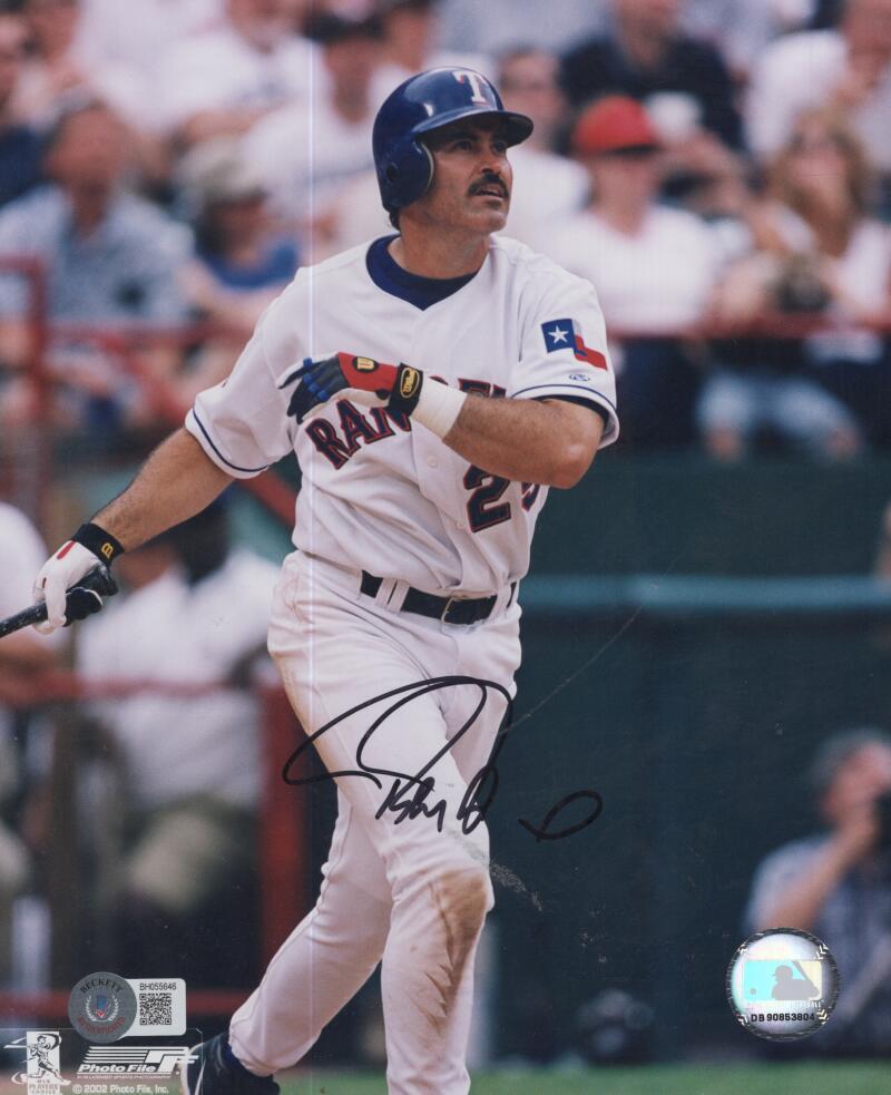 RAFAEL PALMEIRO RANGERS SIGNED AUTOGRAPHED 8X10 PHOTO BECKETT BH055646