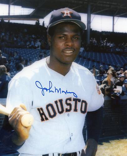 JOHN  MAYBERRY  HOUSTON  ASTROS   SIGNED 8X10