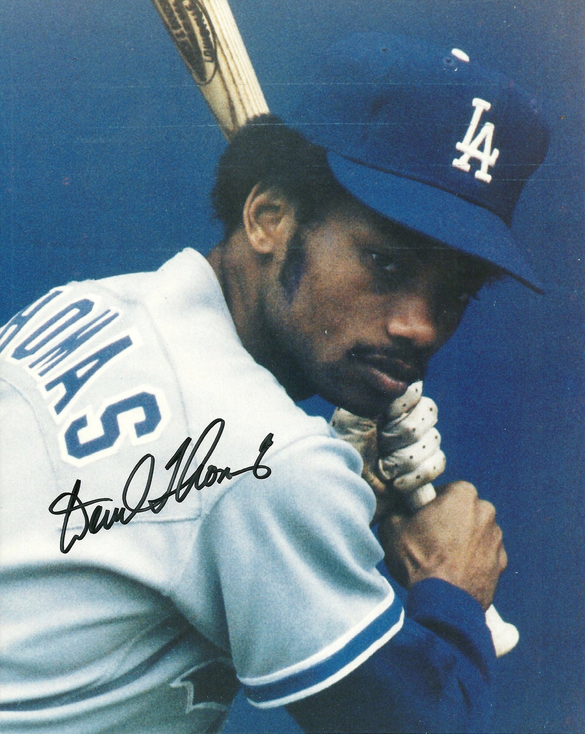 DERRELL THOMAS LOS ANGELES DODGERS SIGNED AUTOGRAPHED 8x10 PHOTO W/COA