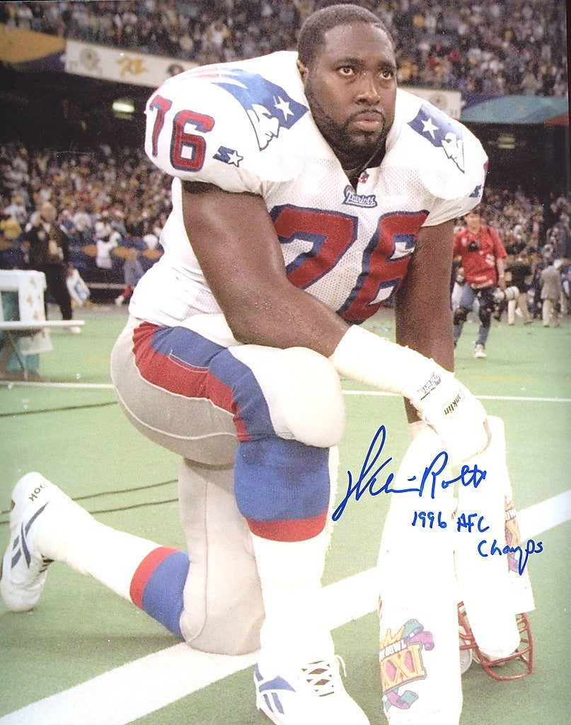 WILLIAM  ROBERTS  1996  AFC  CHAMPS   SIGNED 8X10