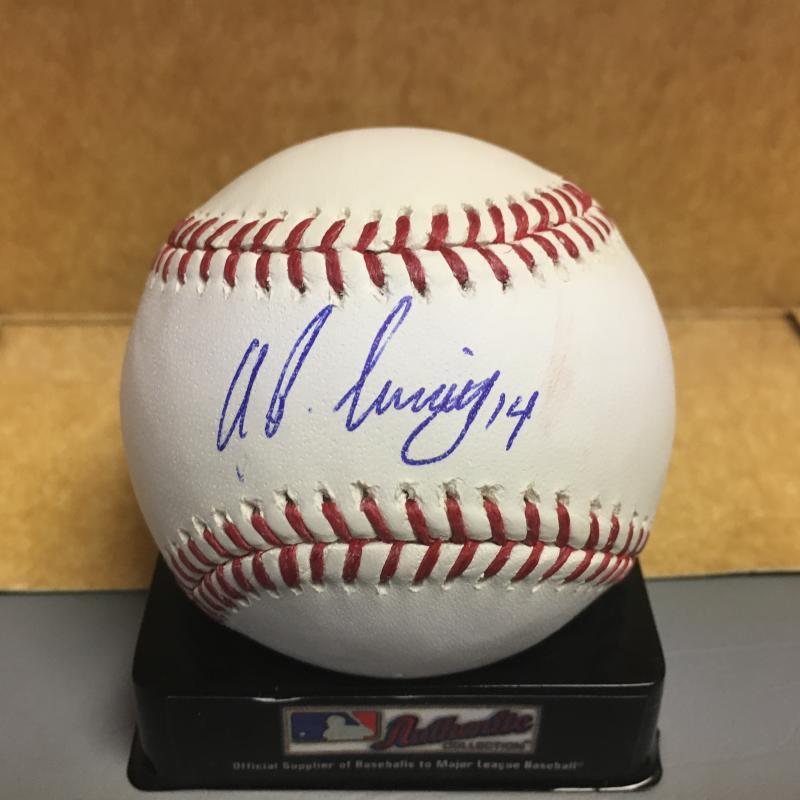 A.J. LADWIG DETROIT TIGERS M.L. SIGNED BASEBALL W/COA
