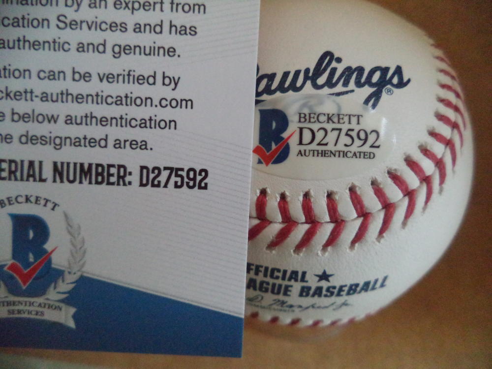 JONATHAN SCOOP BALTIMORE ORIOLES SIGNED AUTOGRAPH ML BASEBALL BECKETT D27592