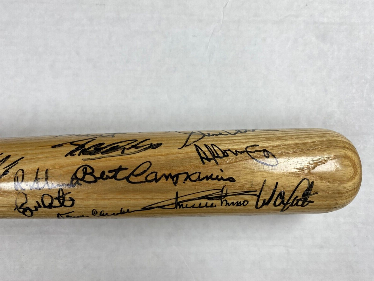 MLB LEGENDS SIGNED JOE DIMAGGIO CHILDRENS HOSPITAL BAT W/COA AL DOWNING +++ A