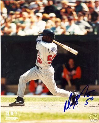 MATT LAWTON MINNESOTA TWINS SIGNED 8X10 PHOTO W/COA