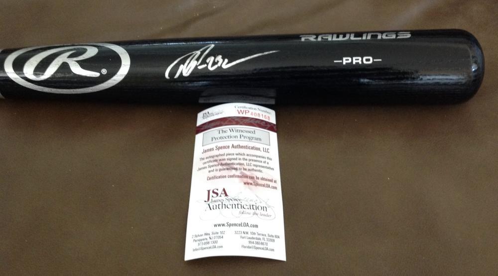 DELVIN PEREZ ST. LOUIS CARDINALS    SIGNED AUTOGRAPHED  RAWLINGS   BLACK   BAT  