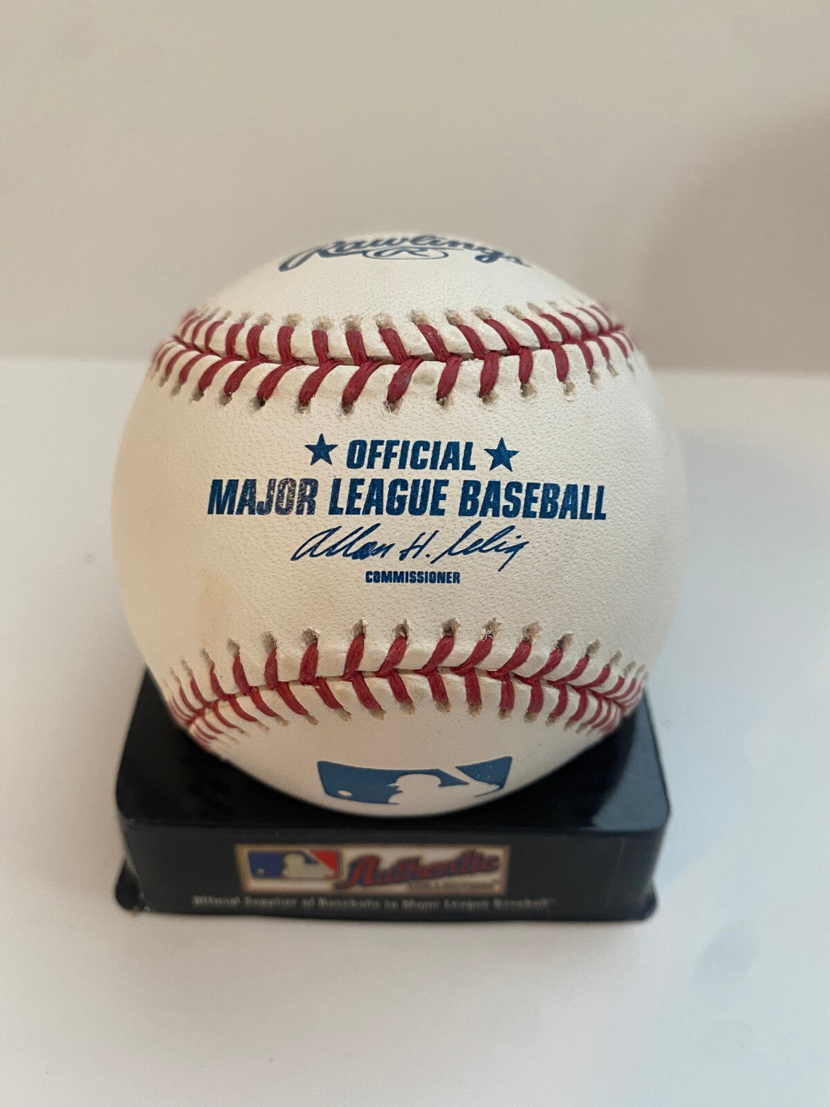 MIKE LIEBERTHAL PHILADELPHIA PHILLIES SIGNED AUTO M.L. BASEBALL W/COA W/CUBE