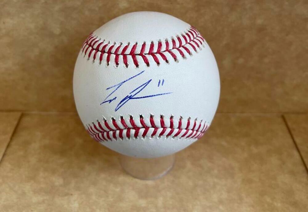 IVAN JOHNSON CINCINNATI REDS ROOKIE YEAR SIGNED AUTO M.L. BASEBALL BAS R98131