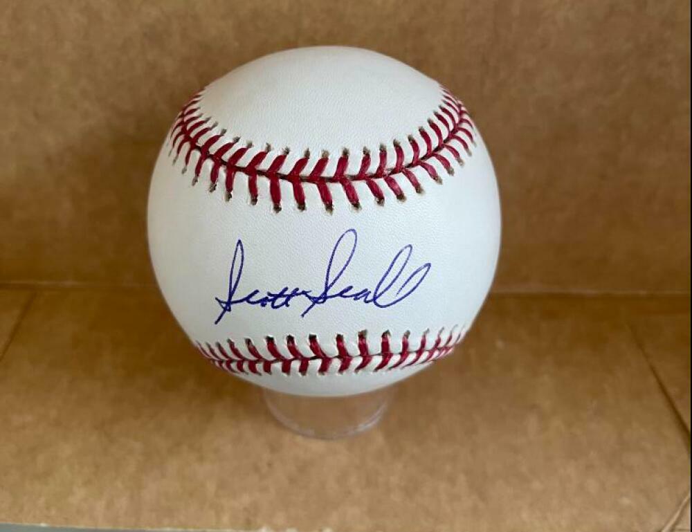 SCOTT SEABOL YANKEES/CARDINALS SIGNED AUTO M.L. BASEBALL BECKETT Z51505