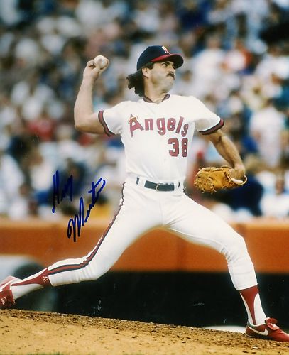 GREG  MINTON  CALIFORNIA  ANGELS    SIGNED 8X10