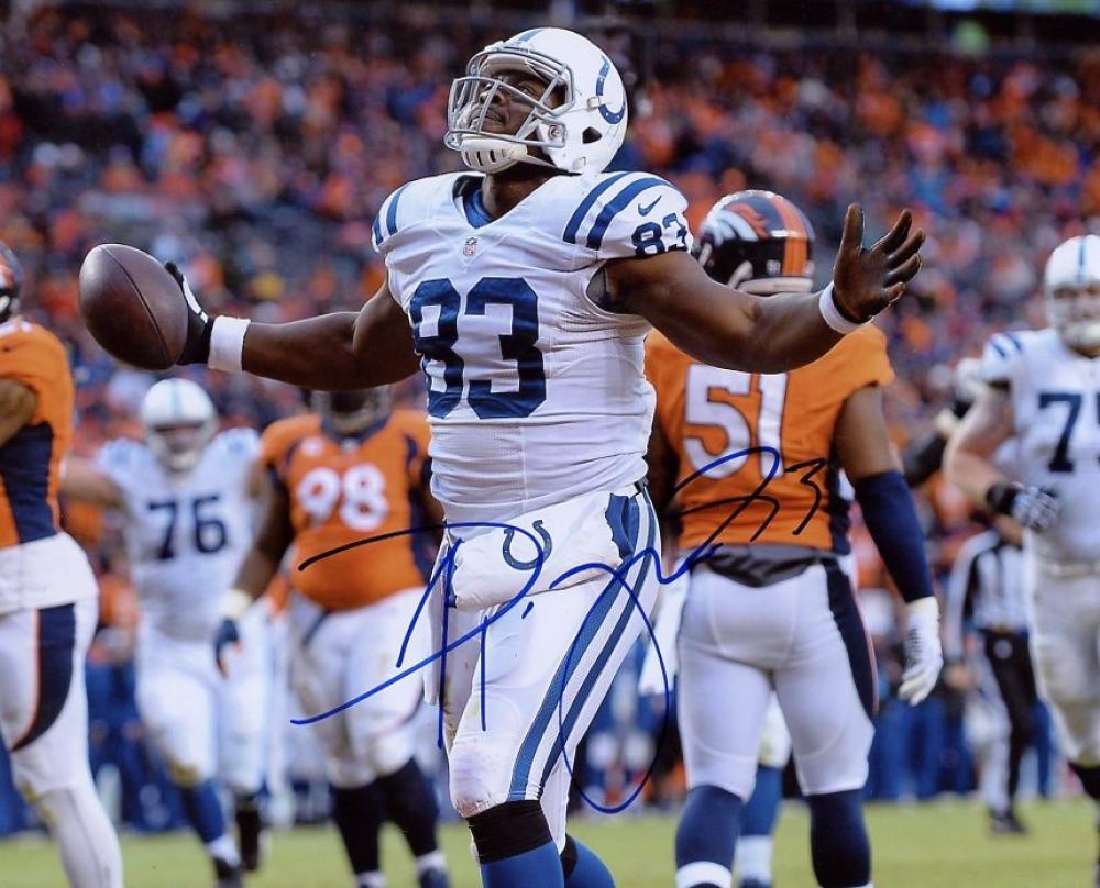DWAYNE ALLEN INDIANAPOLIS COLTS SIGNED AUTOGRAPHED TIGHT END 8X10 PHOTO W/COA 