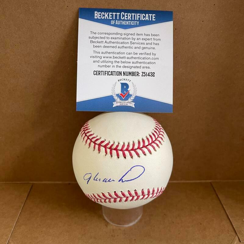 GLEN ALLEN HILL SAN FRANCISCO GIANTS SIGNED AUTOGRAPHED M.L. BASEBALL BECKETT Z5