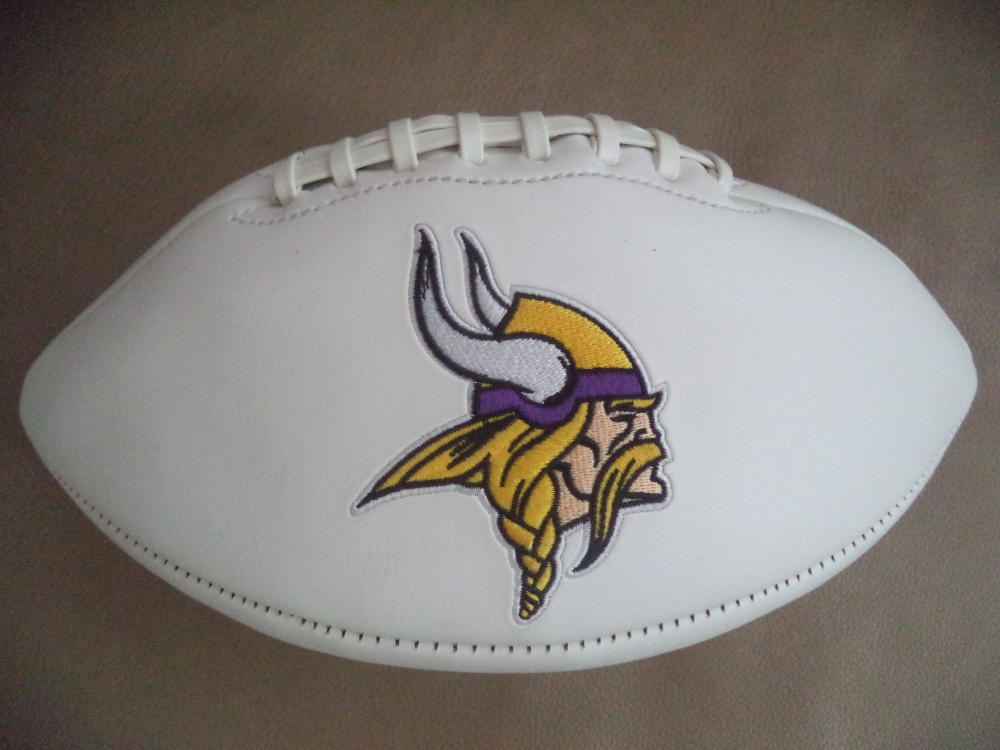 MINNESOTA VIKINGS FULL SIZE LOGO FOOTBALL PERFECT FOR AUTOGRAPHS