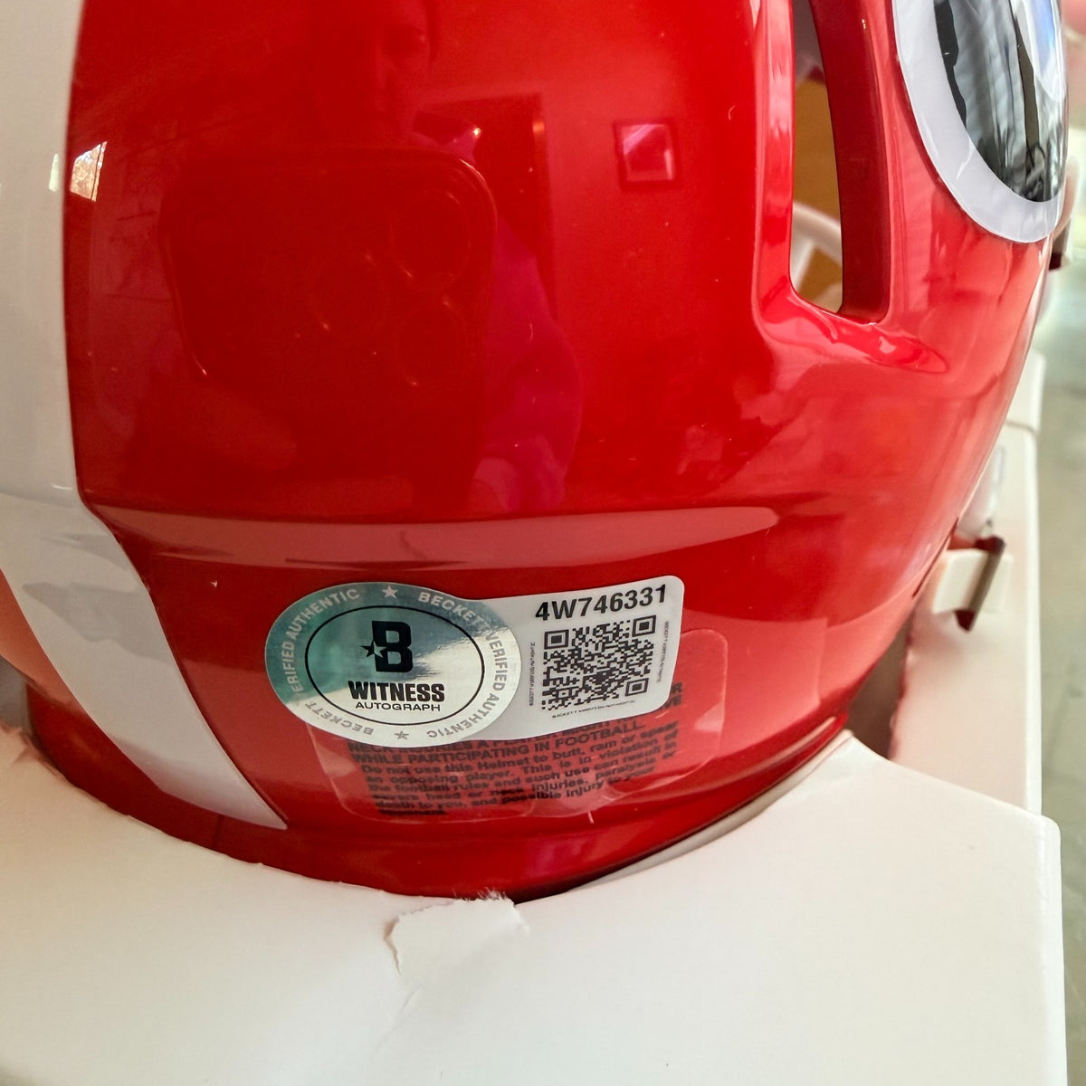 THOMAS DAVIS GEORGIA "GO DAWGS" SIGNED MINI HELMET BECKETT