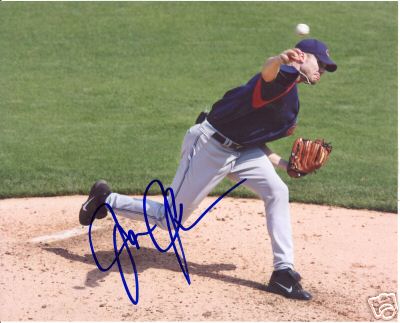 JASON JOHNSON CLEVELAND INDIANS SIGNED 8X10 PHOTO W/COA