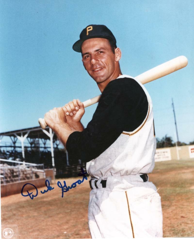 DICK GROAT PITTSBURGH PIRATES SIGNED AUTOGRAPHED 8X10 PHOTO W/COA