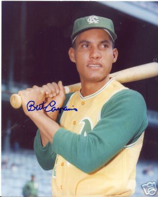 BERT  CAMPANERIS  KC  A'S   SIGNED 8X10