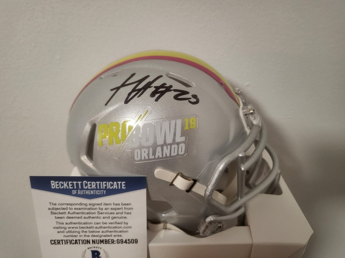 XAVIEN HOWARD DOLPHINS SIGNED AUTOGRAPHED 2019 PRO BOWL MINI HELMET BECKETT