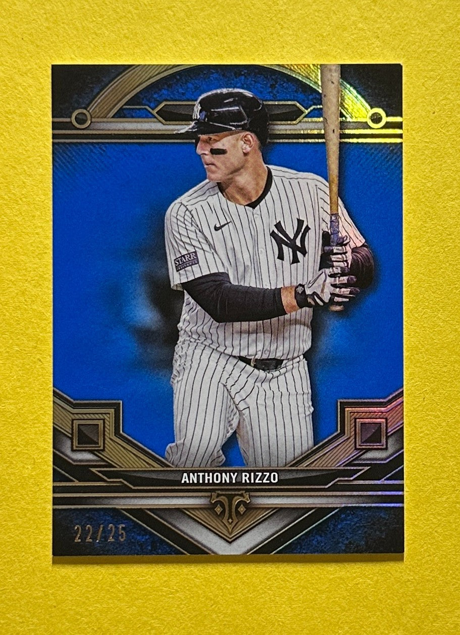 2024 TOPPS TRIPLE THREADS ANTHONY RIZZO /25 #45 YANKEES