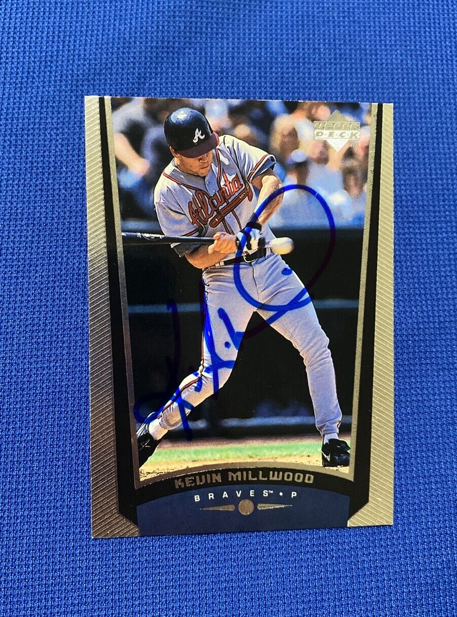 1998 UPPER DECK KEVIN MILLWOOD BRAVES SIGNED AUTOGRAPHED AUTO CARD #36 W/COA