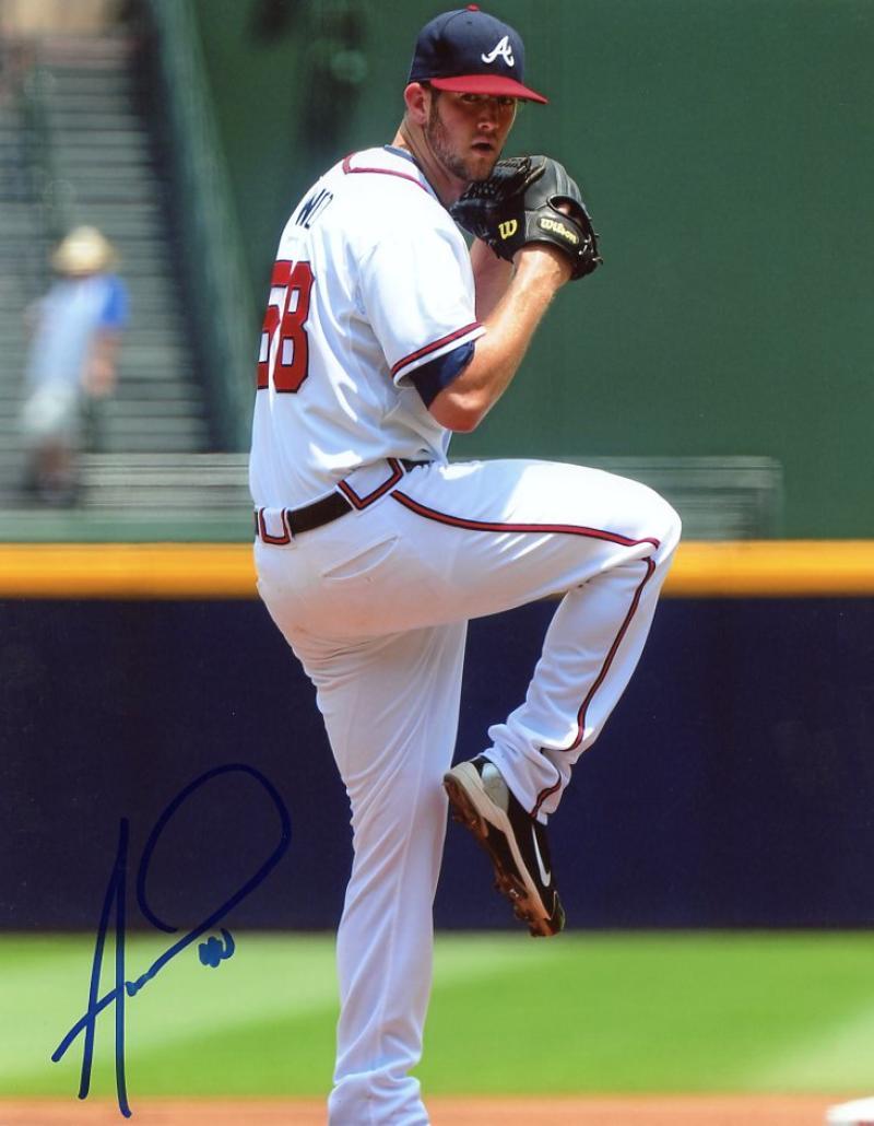 ALEX WOOD ATLANTA BRAVES SIGNED AUTOGRAPHED #58 8X10 PHOTO W/COA 