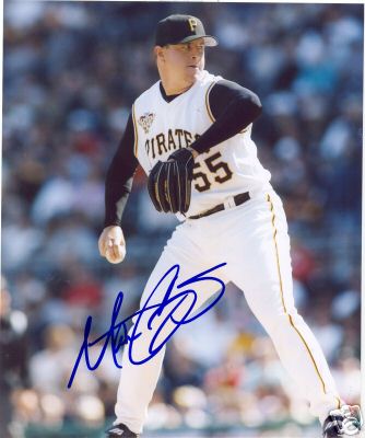 MATT CAPPS PITTSBURGH PIRATES SIGNED 8X10 PHOTO W/COA